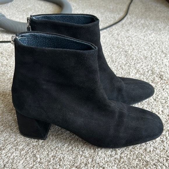 Topshop Suede Retro Boots - Picture 1 of 7
